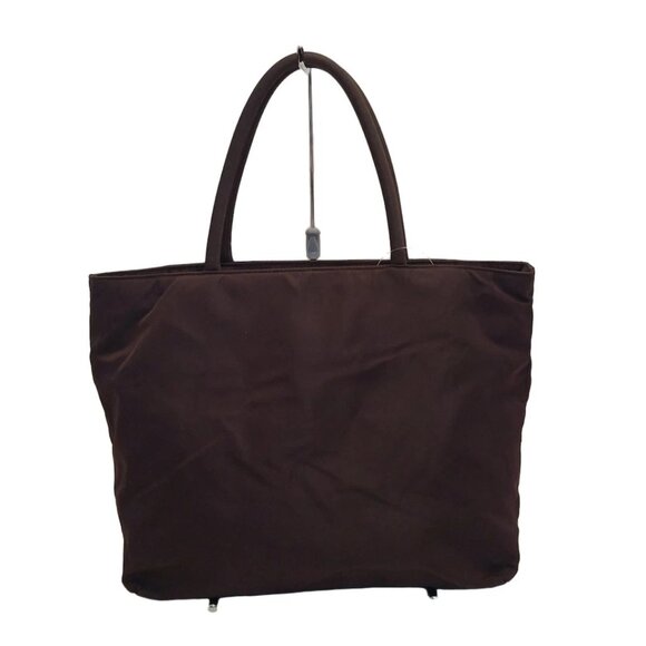 PRADA - Dark Brown Nylon Handbag 156-051025 - Picture 2 of 8